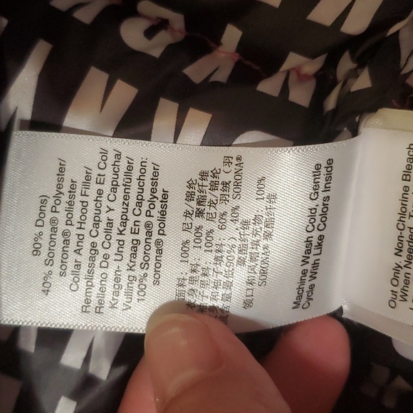 DKNY Pink Down Puffer Jacket Size M - Picture 13 of 16